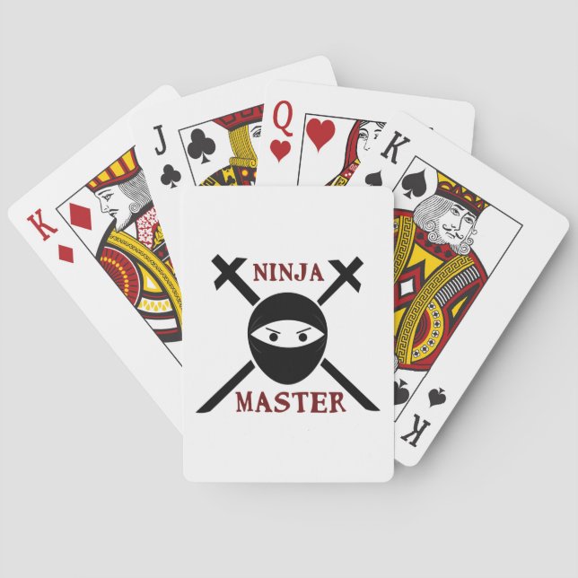 Baraja De Cartas Maestro Ninja (Reverso)