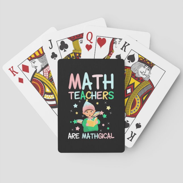 Baraja De Cartas Maestros matemáticos son matemáticos (Reverso)
