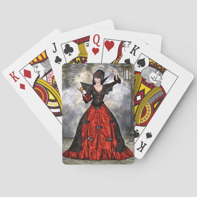Baraja De Cartas Maga Femenina (Reverso)