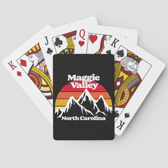 Baraja De Cartas Maggie Valley North Carolina (Reverso)