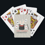 Baraja De Cartas Magic Show Magician Kids Birthday Custom Name<br><div class="desc">Un adorable espectáculo mágico de diseño de fiestas de cumpleaños para niños magos. Una hermosa magia muestra un diseño temático que se puede personalizar a tus detalles. Favoritos de cumpleaños, decoración y regalos de magia. Perfecto para los amantes de los espectáculos de magia, los magos y los diseños de los...</div>