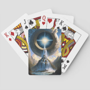Baraja De Cartas Magic Waterfall Surreal Fantasy Art