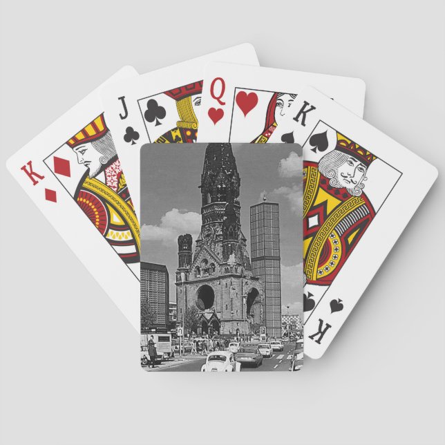 Baraja De Cartas Magna iglesia conmemorativa del Kaiser Wilhelm (Reverso)