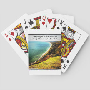 Baraja De Cartas Magnífica Nueva Zelanda Y Famoso Proverbio