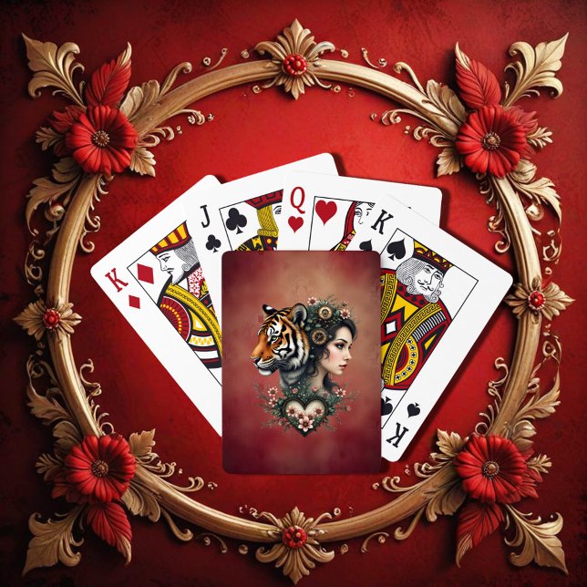 Baraja De Cartas Magnífico mundo floral de steampunk (Subido por el creador)