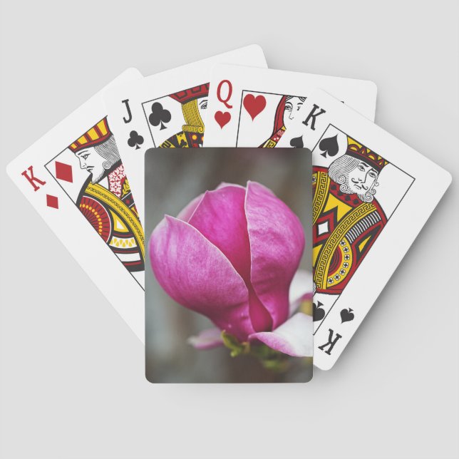 Baraja De Cartas Magnolia Pink Full Bloom (Reverso)