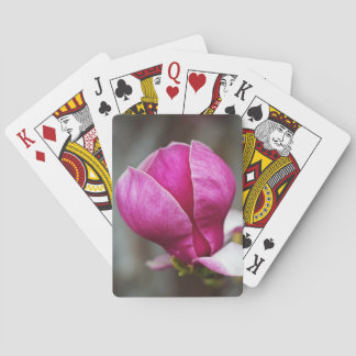 Baraja De Cartas Magnolia Rosa en Floración Completa