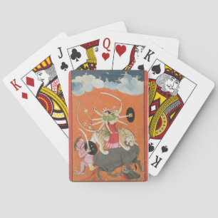 Baraja De Cartas "Mahishasuramardini", del 'Devimahatmya de mamáes