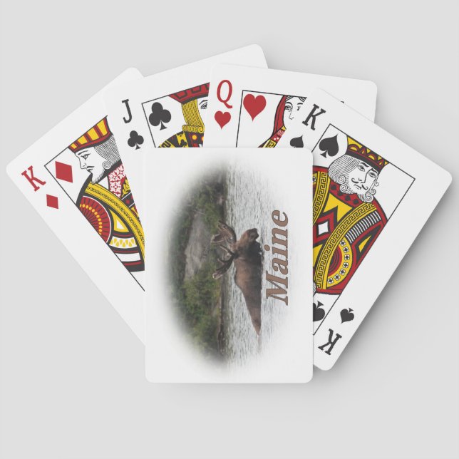 Baraja De Cartas Maine Bull Moose (Reverso)