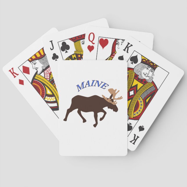 Baraja De Cartas Maine Moose (Reverso)