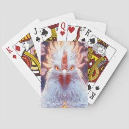 Baraja De Cartas Majestic Phoenix Rooster: Flores feroces