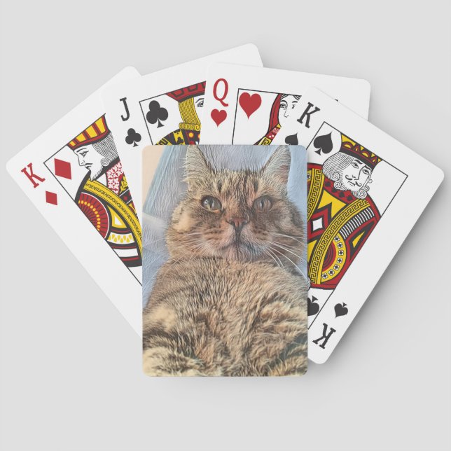 Baraja De Cartas Majestic Tiger Cat  (Reverso)