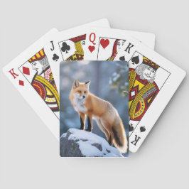 Baraja De Cartas Majestic Winter Fox Photography