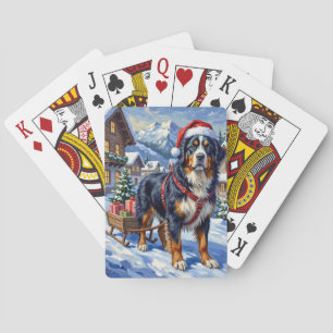 Baraja De Cartas Majestuoso perro de montaña bernés alpino de Navid