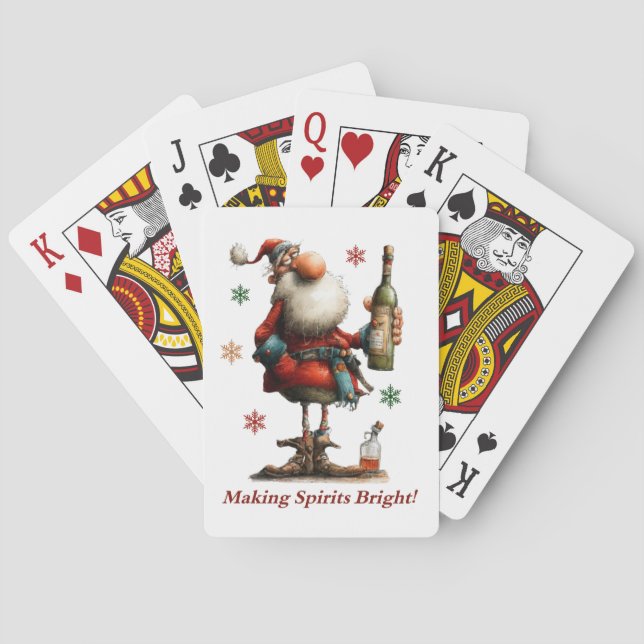 Baraja De Cartas Making Spirits Bright Playing Cards (Reverso)