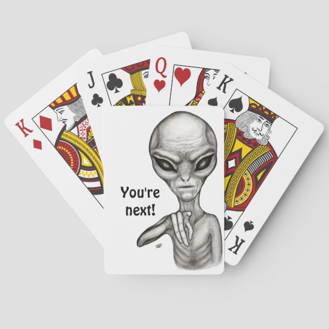 Baraja De Cartas ¡Mala Alien, eres la siguiente! (Reverso)