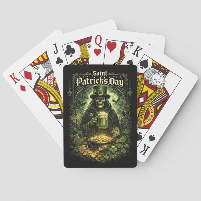 Baraja De Cartas Mala suerte de San Patricio (Reverso)