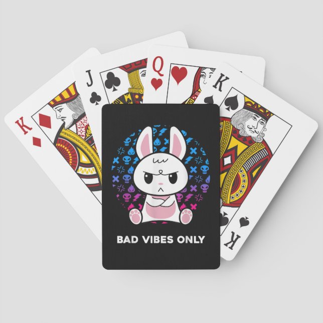 Baraja De Cartas Malas Vibras Solamente (Reverso)