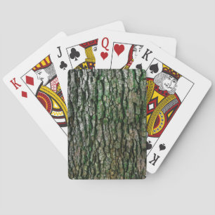 Baraja De Cartas Maletero de árbol (corteza de madera)