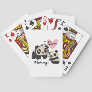 Baraja De Cartas Mamá del amor de las pandas I