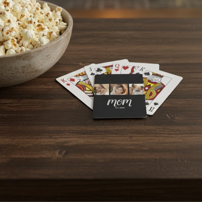 Baraja De Cartas Mamá Estableció Moderno Script Negrita Negro 3 Fot (Subido por el creador)