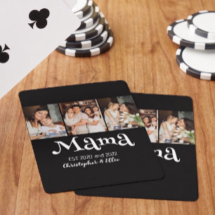 Baraja De Cartas Mama Estableció Nombres De Niños Texto Divertido 3