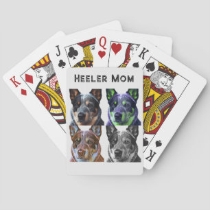 Baraja De Cartas Mamá Heeler Perro Blue Heeler