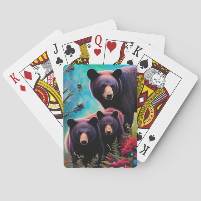 Baraja De Cartas Mami Bear y Cubs (Reverso)
