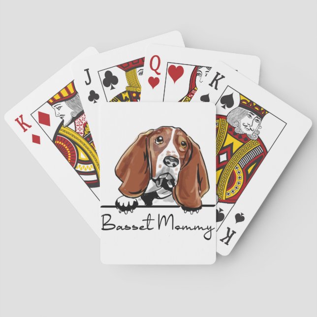 Baraja De Cartas Mami del Hound Basset (Reverso)