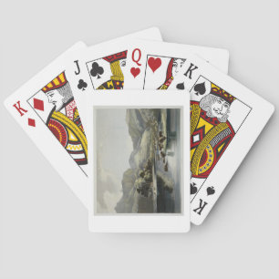 Baraja De Cartas Manadas de Bison y Elk en la parte alta de Misuri,