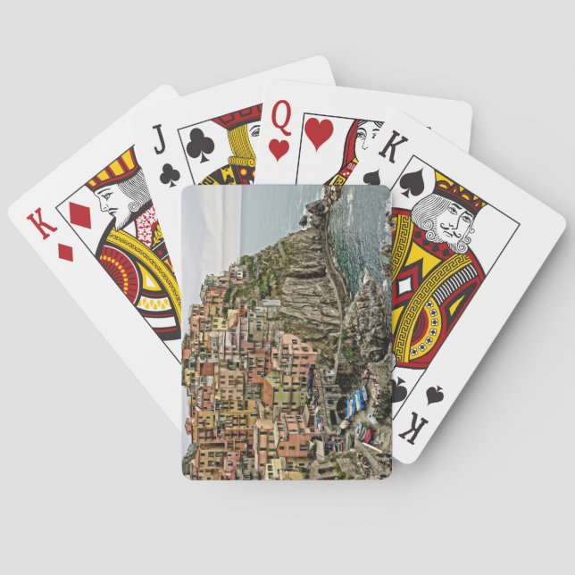 Baraja De Cartas Manarola - The Cinque Terre - Italia - (Reverso)