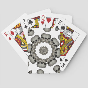 Baraja De Cartas Mandalá de cráneo humano espeluznante