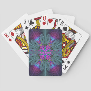 Baraja De Cartas Mandalá desde el centro Arte colorido con nombre r