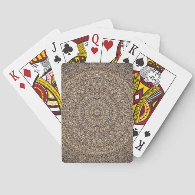 Baraja De Cartas Mandala dorada (Reverso)