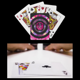 Baraja De Cartas Mandala moderna rosa