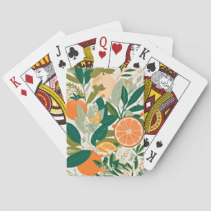 Baraja De Cartas Mandarina clementina