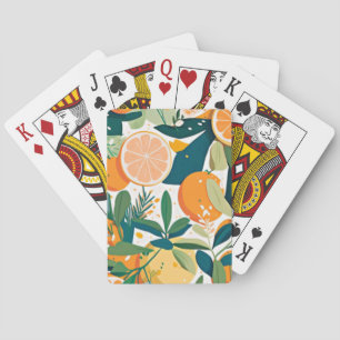 Baraja De Cartas Mandarina clementina