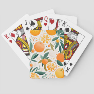 Baraja De Cartas Mandarina clementina