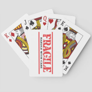 Baraja De Cartas Manejo FRAGILE Muy Divertido Con Cuidado