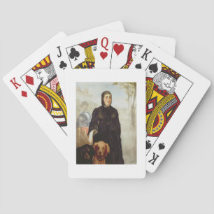 Baraja De Cartas Manet   Mujer Con Perros, 1858