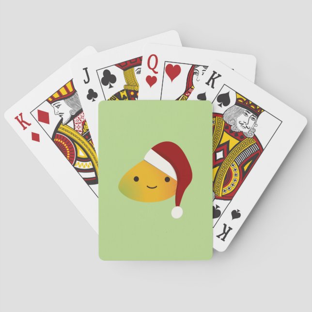 Baraja De Cartas Mango Navidades de Kawaii (Reverso)