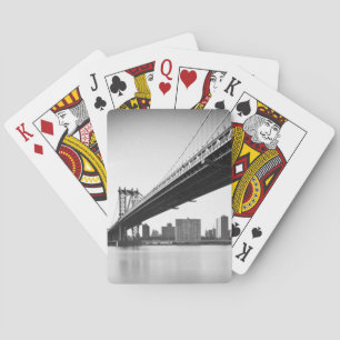 Baraja De Cartas Manhattan Bridge and skyline, Nueva York, EE.