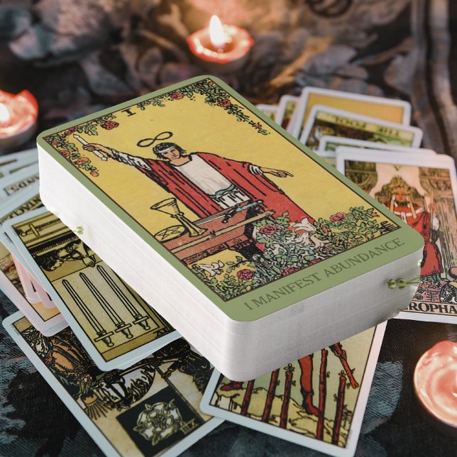 Baraja De Cartas Manifiesto abundancia | Tarjeta Tarot Mágica (Tarot Card Deck)