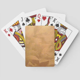 Baraja De Cartas Mano metálica de cobre cepillada