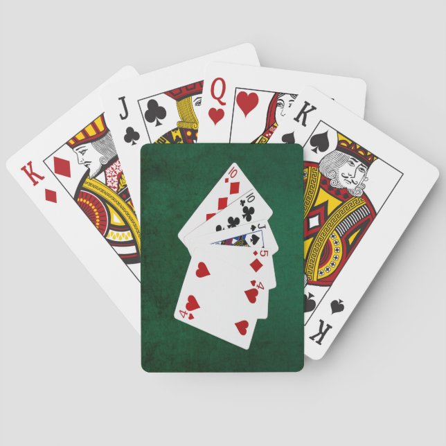 Baraja De Cartas Manos de Póquer - Un Par - Diez (Reverso)