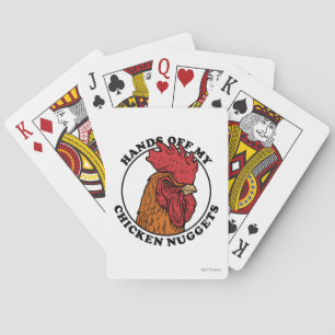 Baraja De Cartas Manos fuera de mis pepitas de pollo