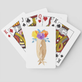 Baraja De Cartas Manos Manos de las tarjetas de reproducción de acu