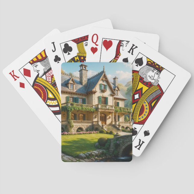 Baraja De Cartas Mansión del momento perfecto capturado (Reverso)