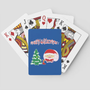 Baraja De Cartas mantel de papel de árbol de Navidad