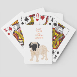 Baraja De Cartas Mantén la calma y ama a un perro